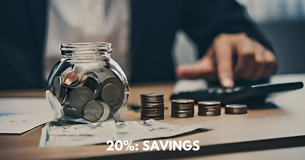 Man in coat hand view typing in calculator with coins in table.