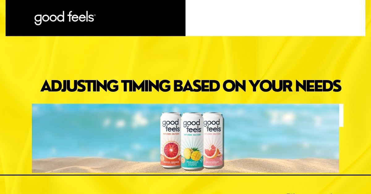 Adjusting time based on your needs with THC drink enhancer.