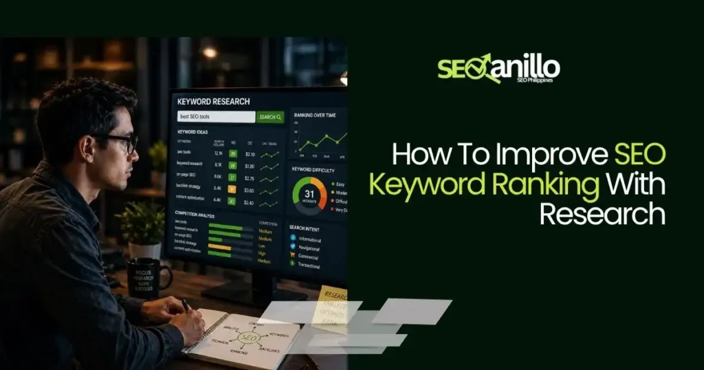 How to improve SEO keyword ranking with research dashboard and analyst