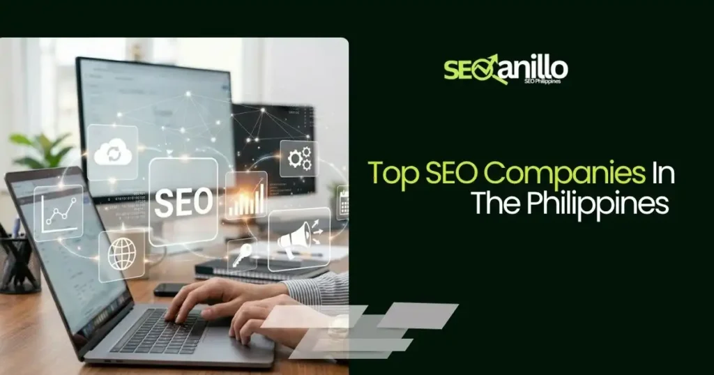 SEO professional working on a laptop with data and graphs for digital marketing.