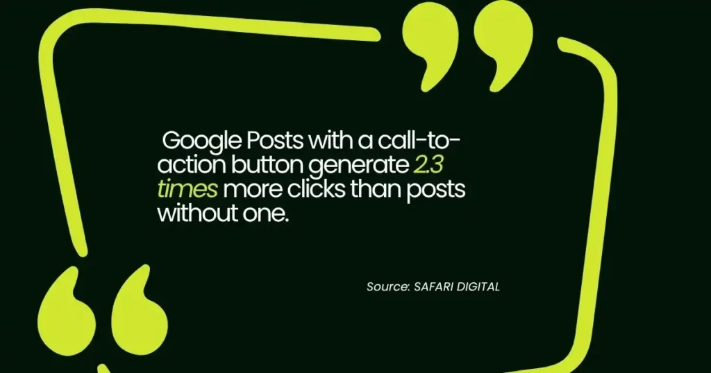 Google Business Profile posts with CTA generate more clicks and customer engagement.