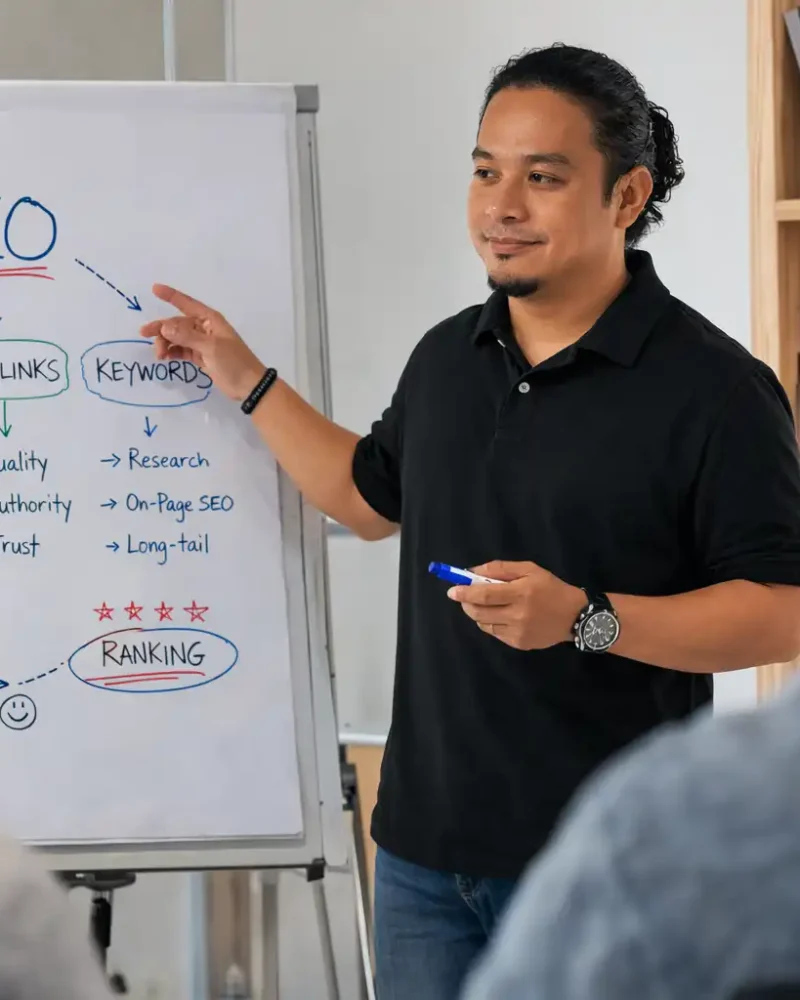 seo presentation in modern office sam seo philippines