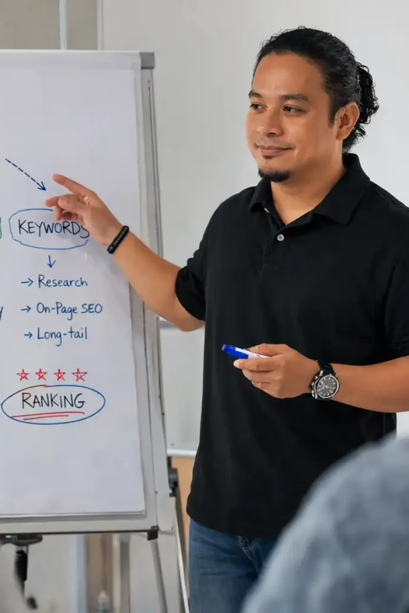 seo presentation in modern office sam seo philippines